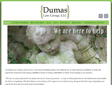Tablet Screenshot of dumaslawgroup.com